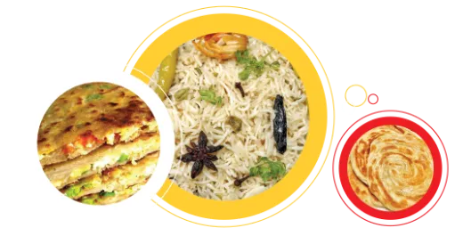 Pakka local rice and breads